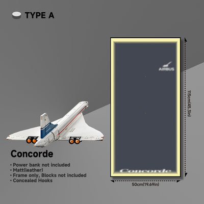 lego-LED Wall Display Frame for Lego Concorde Set-collectors-uk