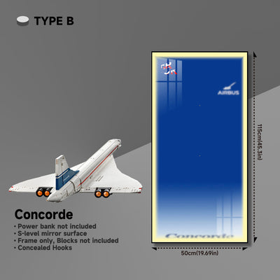 lego-LED Wall Display Frame for Lego Concorde Set-collectors-uk