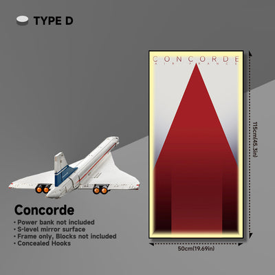 lego-LED Wall Display Frame for Lego Concorde Set-collectors-uk
