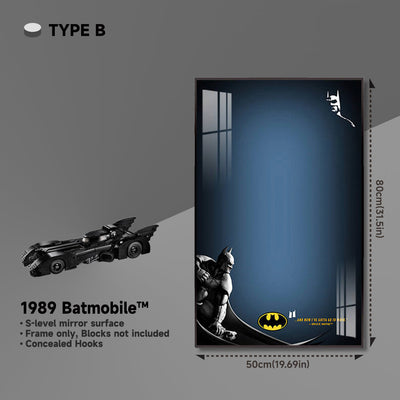 lego-Wall Frame for Lego 1989 Batmobile Display-collectors-uk