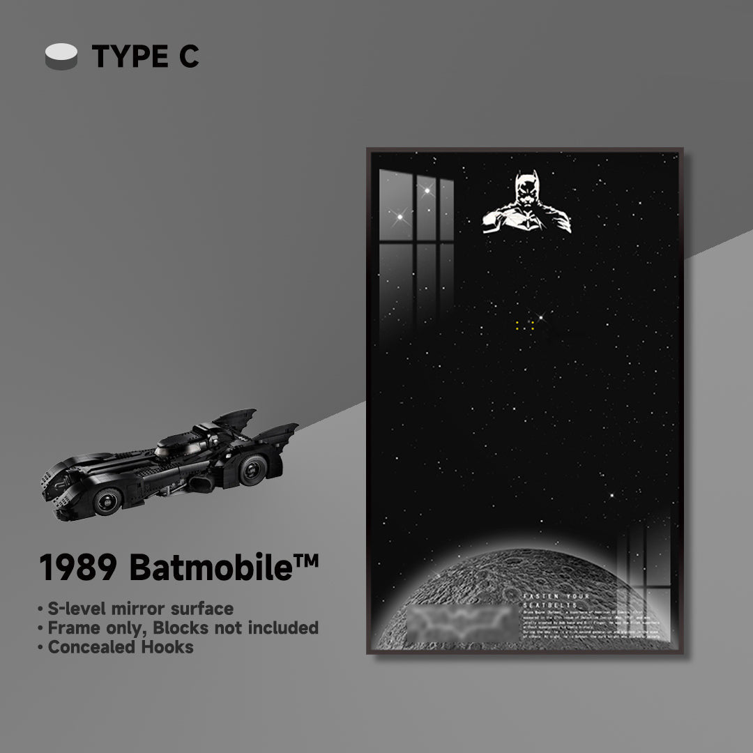 lego-Wall Frame for Lego 1989 Batmobile Display-collectors-uk