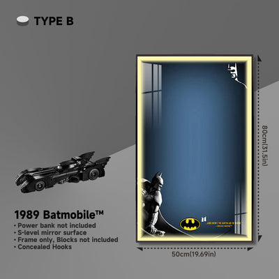 lego-Wall Frame for Lego 1989 Batmobile Display-collectors-uk