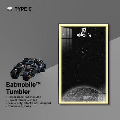 lego-Wall Display Frame for Lego Batmobile Tumbler-collectors-uk