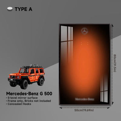 lego-Wall Display Frame for Lego Mercedes-Benz G 500-collectors-uk