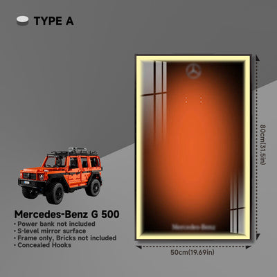 lego-Wall Display Frame for Lego Mercedes-Benz G 500-collectors-uk