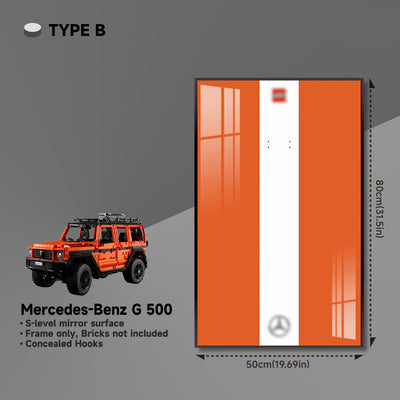lego-Wall Display Frame for Lego Mercedes-Benz G 500-collectors-uk