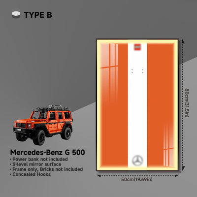 lego-Wall Display Frame for Lego Mercedes-Benz G 500-collectors-uk