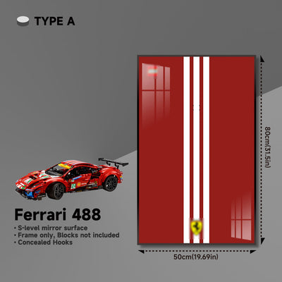 lego-Premium Wall Mount Display Frame for LEGO® Technic™ Ferrari 488 GTE 42125-collectors-uk