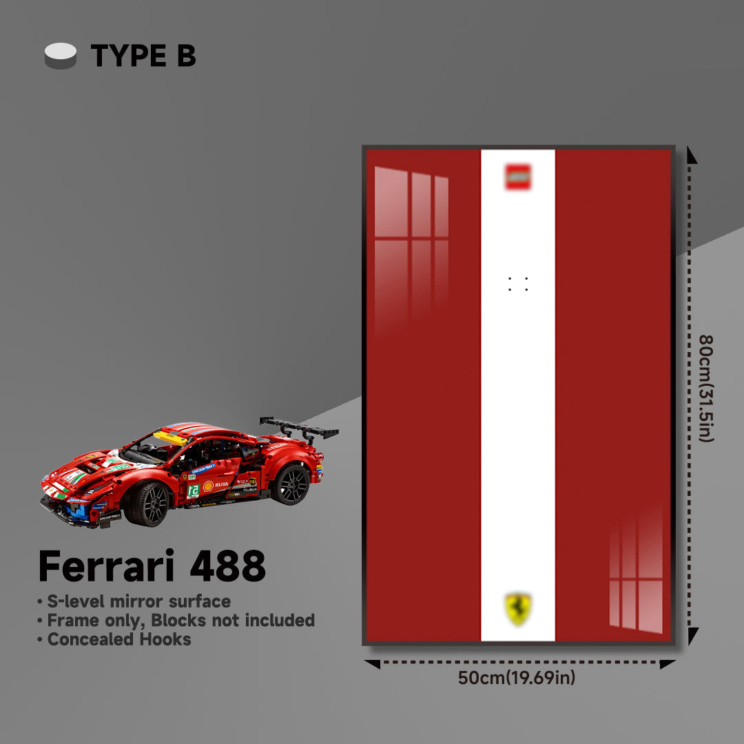 lego-Premium Wall Mount Display Frame for LEGO® Technic™ Ferrari 488 GTE 42125-collectors-uk