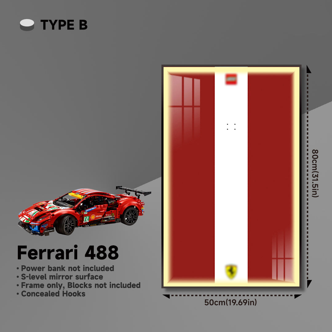 lego-Premium Wall Mount Display Frame for LEGO® Technic™ Ferrari 488 GTE 42125-collectors-uk
