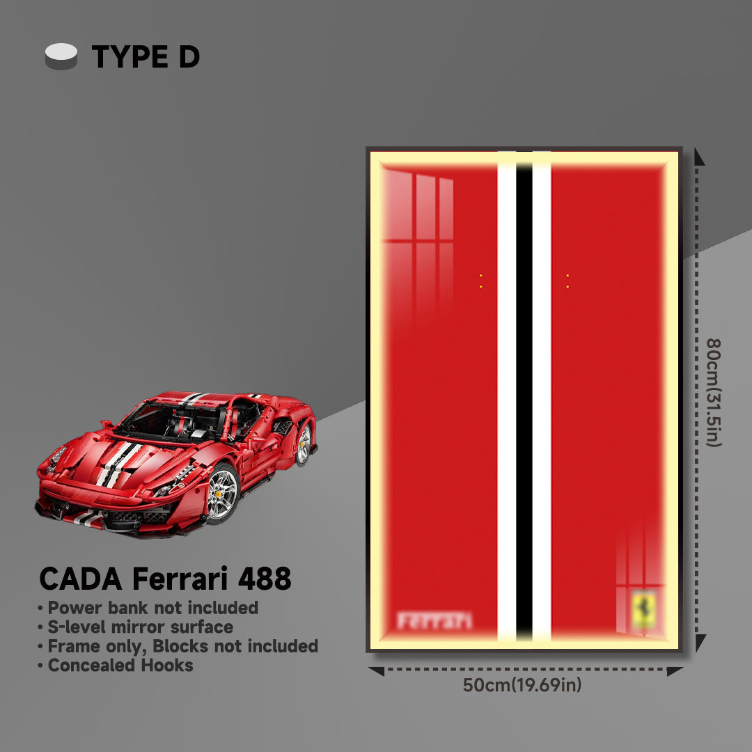 lego-Premium Wall Mount Display Frame for LEGO® Technic™ Ferrari 488 GTE 42125-collectors-uk