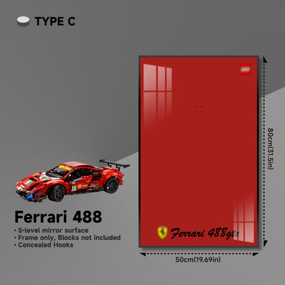 lego-Premium Wall Mount Display Frame for LEGO® Technic™ Ferrari 488 GTE 42125-collectors-uk