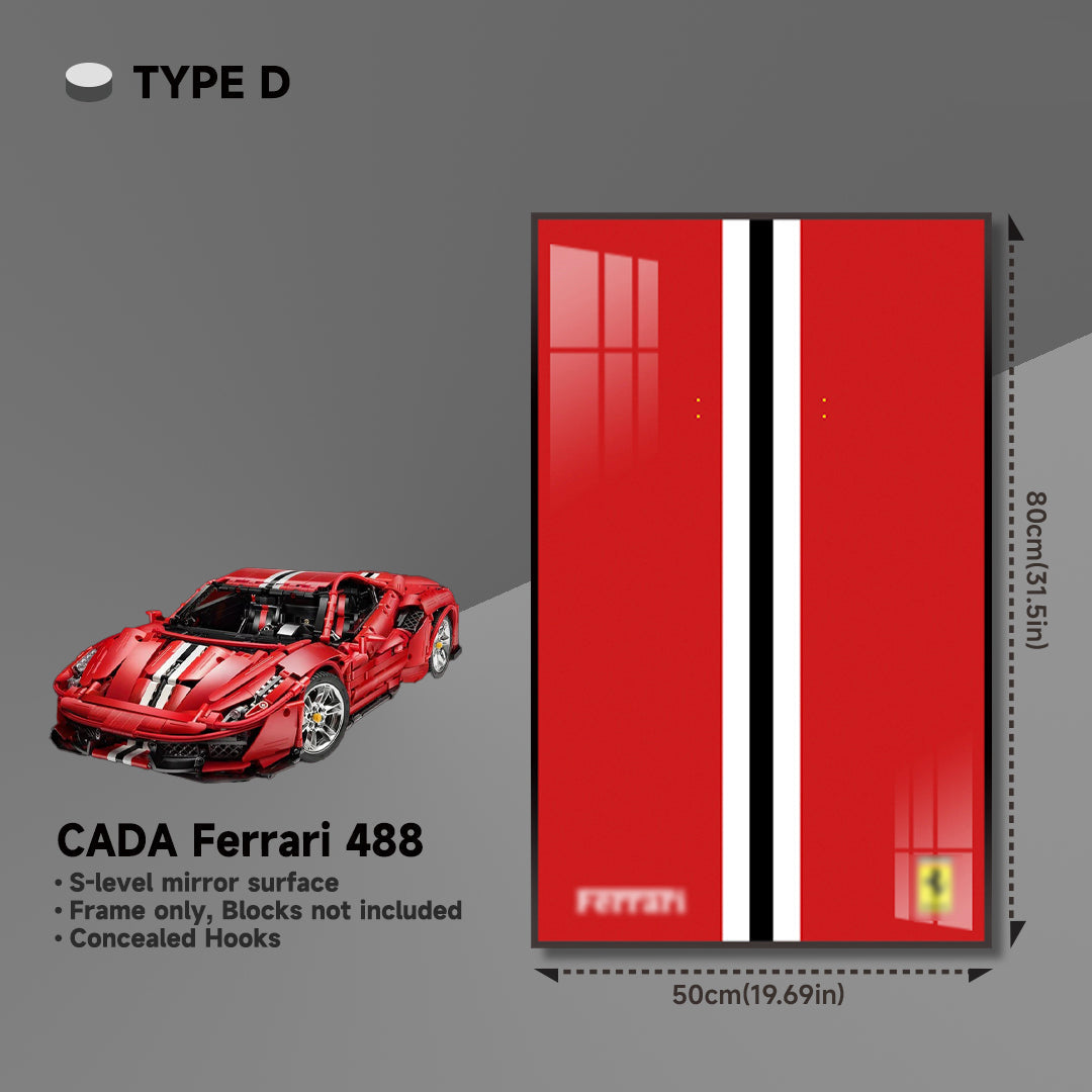 lego-Premium Wall Mount Display Frame for LEGO® Technic™ Ferrari 488 GTE 42125-collectors-uk