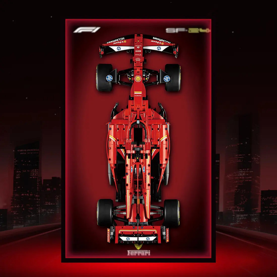 lego-Premium Acrylic Wall Display Frame for LEGO® Ferrari F1 SF-24-collectors-uk