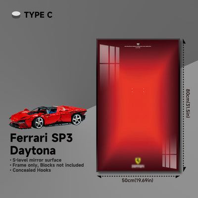 lego-Premium Wall Display Frame for LEGO® Technic™ Ferrari Daytona SP3 42143-collectors-uk
