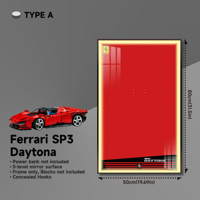 lego-Premium Wall Display Frame for LEGO® Technic™ Ferrari Daytona SP3 42143-collectors-uk