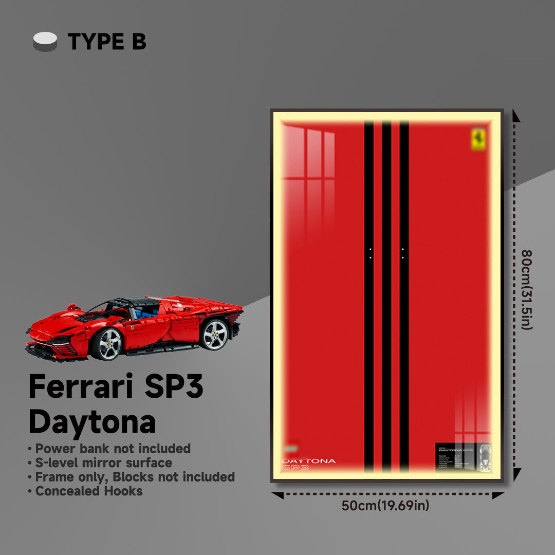 lego-Premium Wall Display Frame for LEGO® Technic™ Ferrari Daytona SP3 42143-collectors-uk