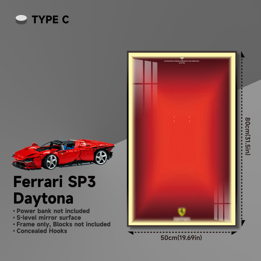 lego-Premium Wall Display Frame for LEGO® Technic™ Ferrari Daytona SP3 42143-collectors-uk