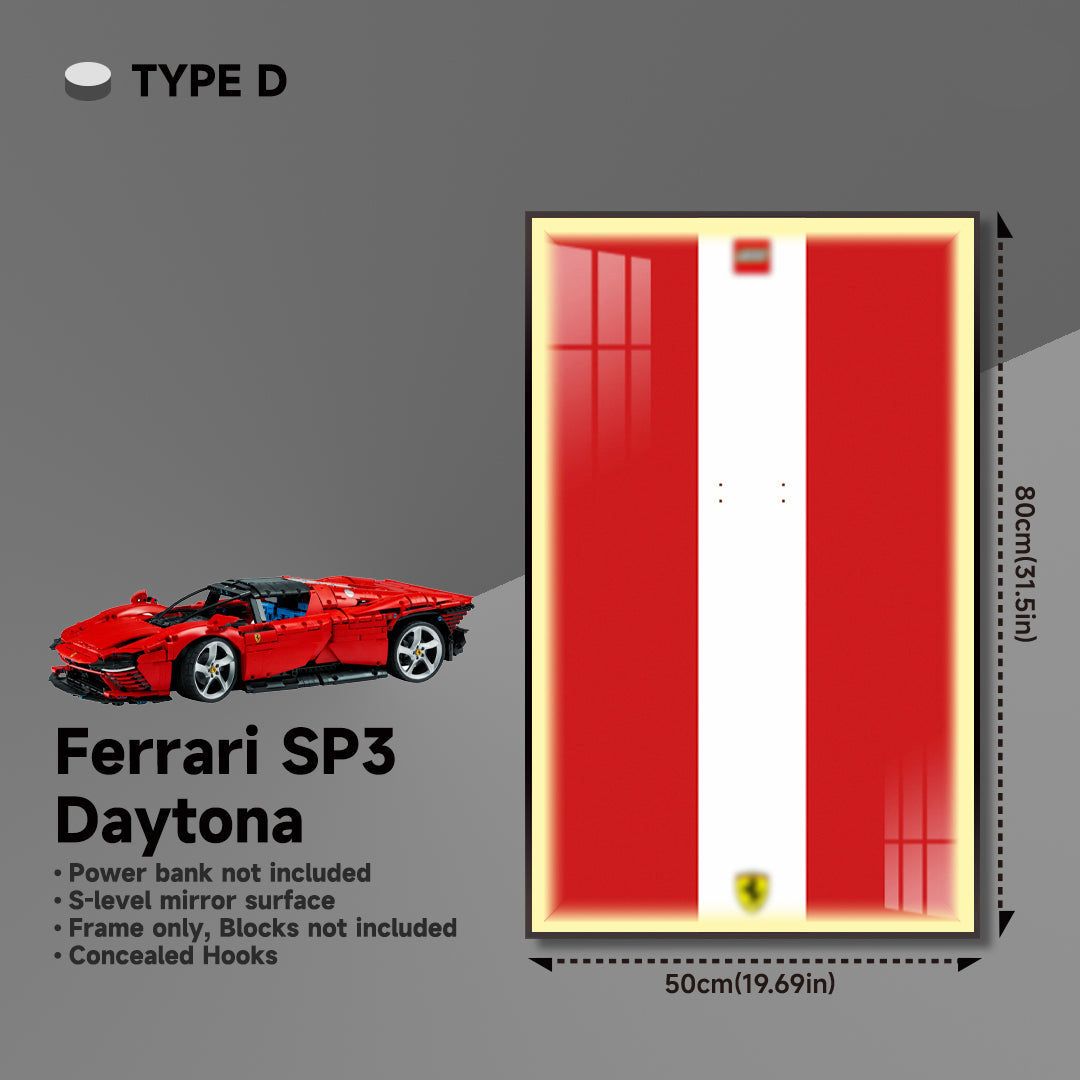 lego-Premium Wall Display Frame for LEGO® Technic™ Ferrari Daytona SP3 42143-collectors-uk