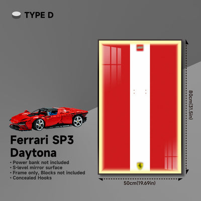 lego-Premium Wall Display Frame for LEGO® Technic™ Ferrari Daytona SP3 42143-collectors-uk