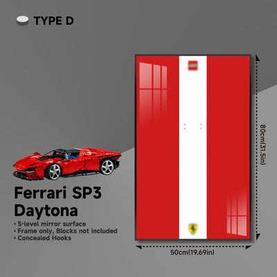 lego-Premium Wall Display Frame for LEGO® Technic™ Ferrari Daytona SP3 42143-collectors-uk