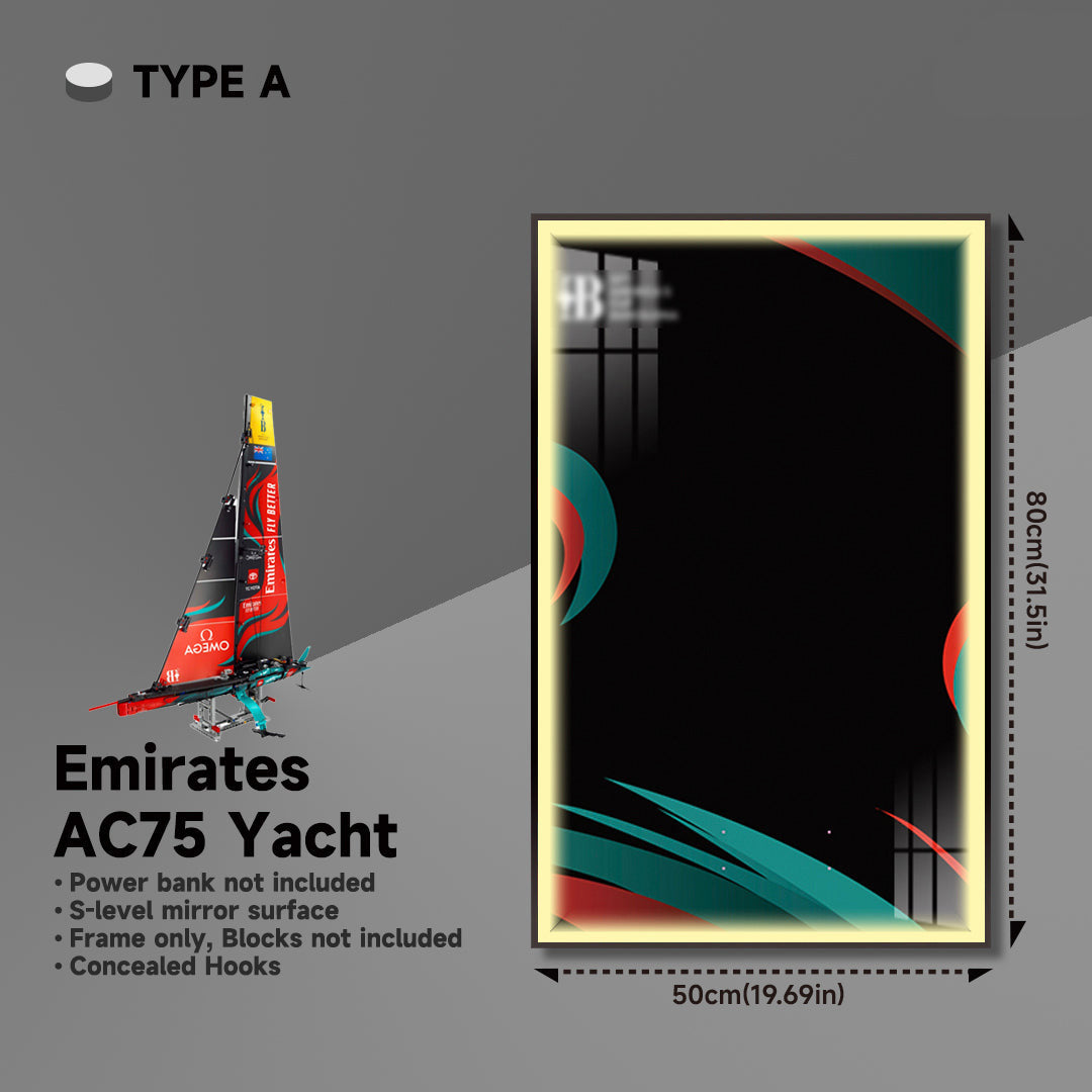 lego-Wall Frame Display for Lego Emirates Team New Zealand Boat-collectors-uk
