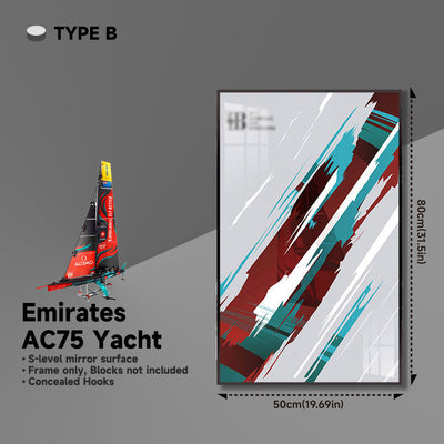 lego-Wall Frame Display for Lego Emirates Team New Zealand Boat-collectors-uk