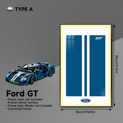 lego-Premium Wall Mount Display Frame for LEGO® Technic™ Ford GT 42154-collectors-uk