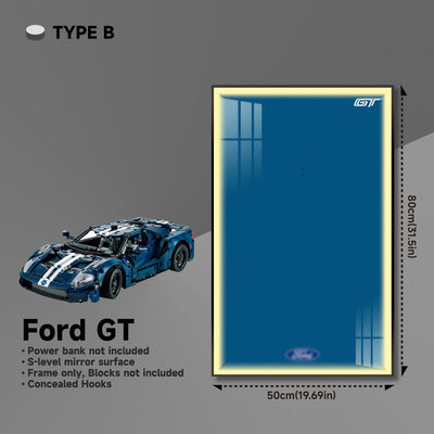 lego-Premium Wall Mount Display Frame for LEGO® Technic™ Ford GT 42154-collectors-uk