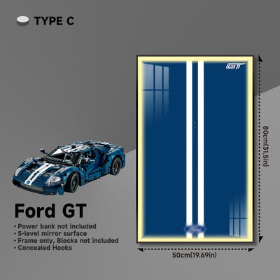 lego-Premium Wall Mount Display Frame for LEGO® Technic™ Ford GT 42154-collectors-uk