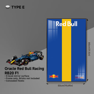 lego-Wall Display Frame for LEGO® 42206 Red Bull RB20-collectors-uk