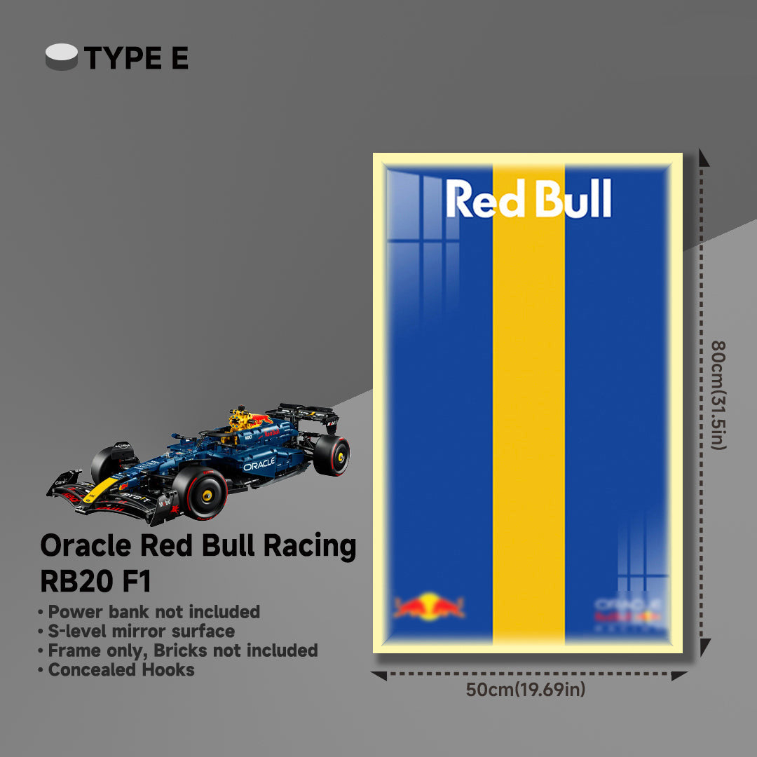 lego-Wall Display Frame for LEGO® 42206 Red Bull RB20-collectors-uk