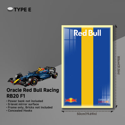 lego-Wall Display Frame for LEGO® 42206 Red Bull RB20-collectors-uk