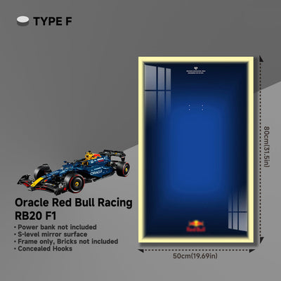 lego-Wall Display Frame for LEGO® 42206 Red Bull RB20-collectors-uk
