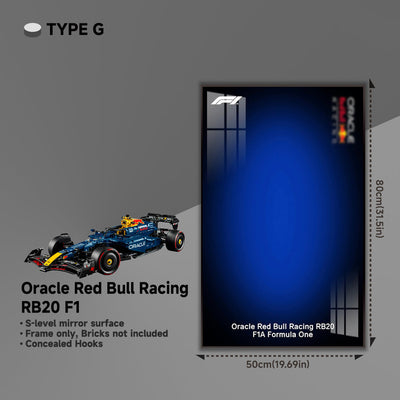 lego-Wall Display Frame for LEGO® 42206 Red Bull RB20-collectors-uk