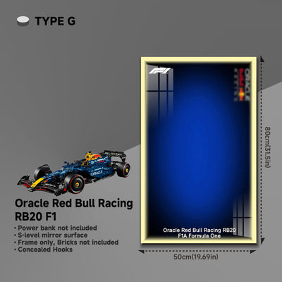 lego-Wall Display Frame for LEGO® 42206 Red Bull RB20-collectors-uk
