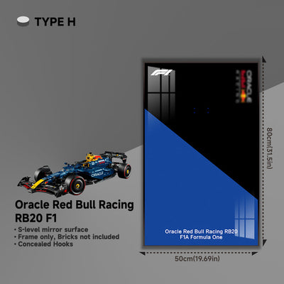 lego-Wall Display Frame for LEGO® 42206 Red Bull RB20-collectors-uk