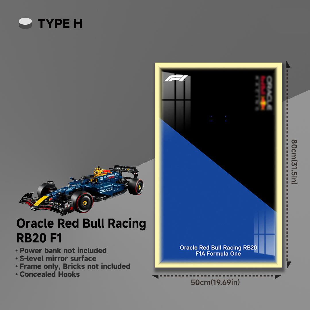 lego-Wall Display Frame for LEGO® 42206 Red Bull RB20-collectors-uk