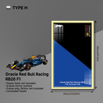 lego-Wall Display Frame for LEGO® 42206 Red Bull RB20-collectors-uk