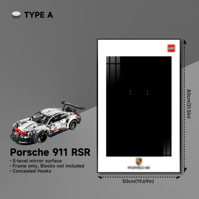 lego-Premium Wall Mount Display Frame for LEGO® Technic™ Porsche 911 RSR 42096-collectors-uk