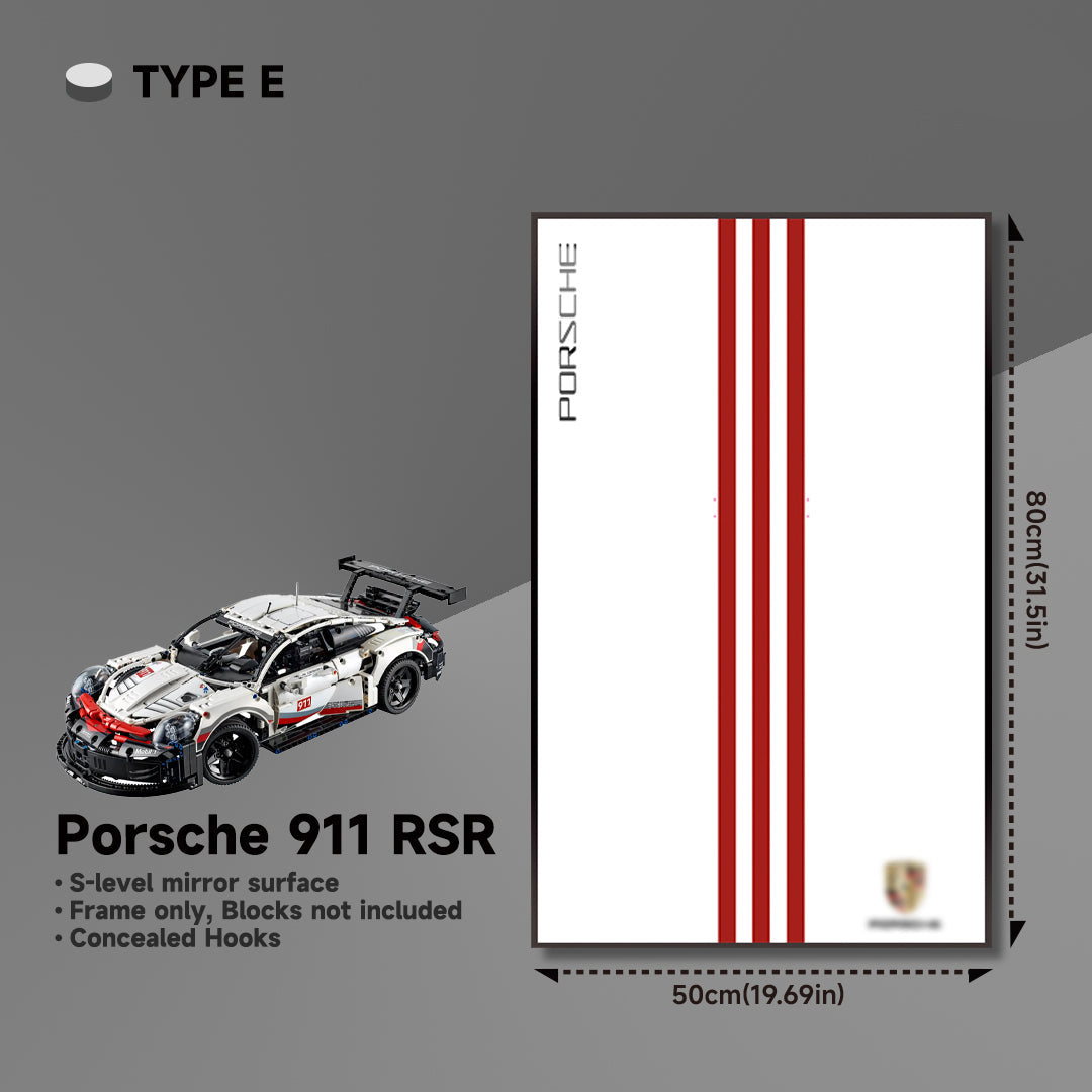 lego-Premium Wall Mount Display Frame for LEGO® Technic™ Porsche 911 RSR 42096-collectors-uk