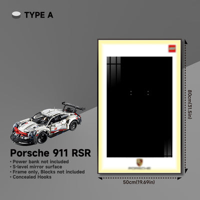 lego-Premium Wall Mount Display Frame for LEGO® Technic™ Porsche 911 RSR 42096-collectors-uk