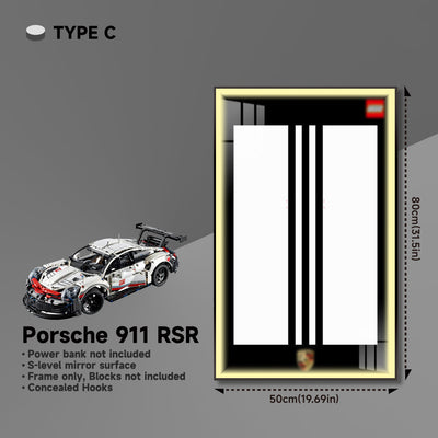 lego-Premium Wall Mount Display Frame for LEGO® Technic™ Porsche 911 RSR 42096-collectors-uk
