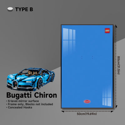 lego-Premium Wall Display Frame for LEGO® 42083 Bugatti Chiron-collectors-uk
