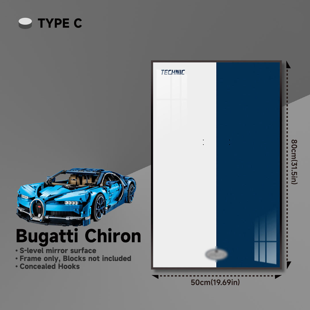 lego-Premium Wall Display Frame for LEGO® 42083 Bugatti Chiron-collectors-uk