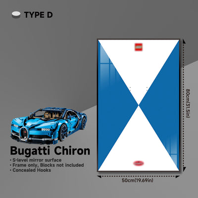 lego-Premium Wall Display Frame for LEGO® 42083 Bugatti Chiron-collectors-uk