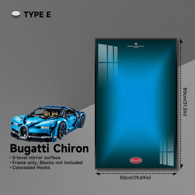 lego-Premium Wall Display Frame for LEGO® 42083 Bugatti Chiron-collectors-uk