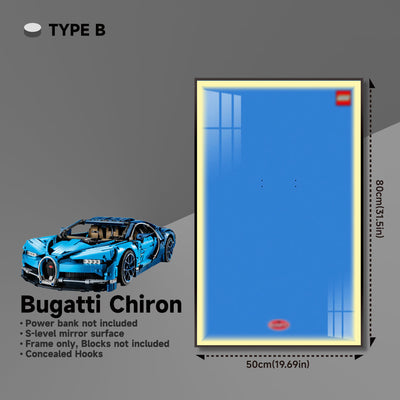 lego-Premium Wall Display Frame for LEGO® 42083 Bugatti Chiron-collectors-uk