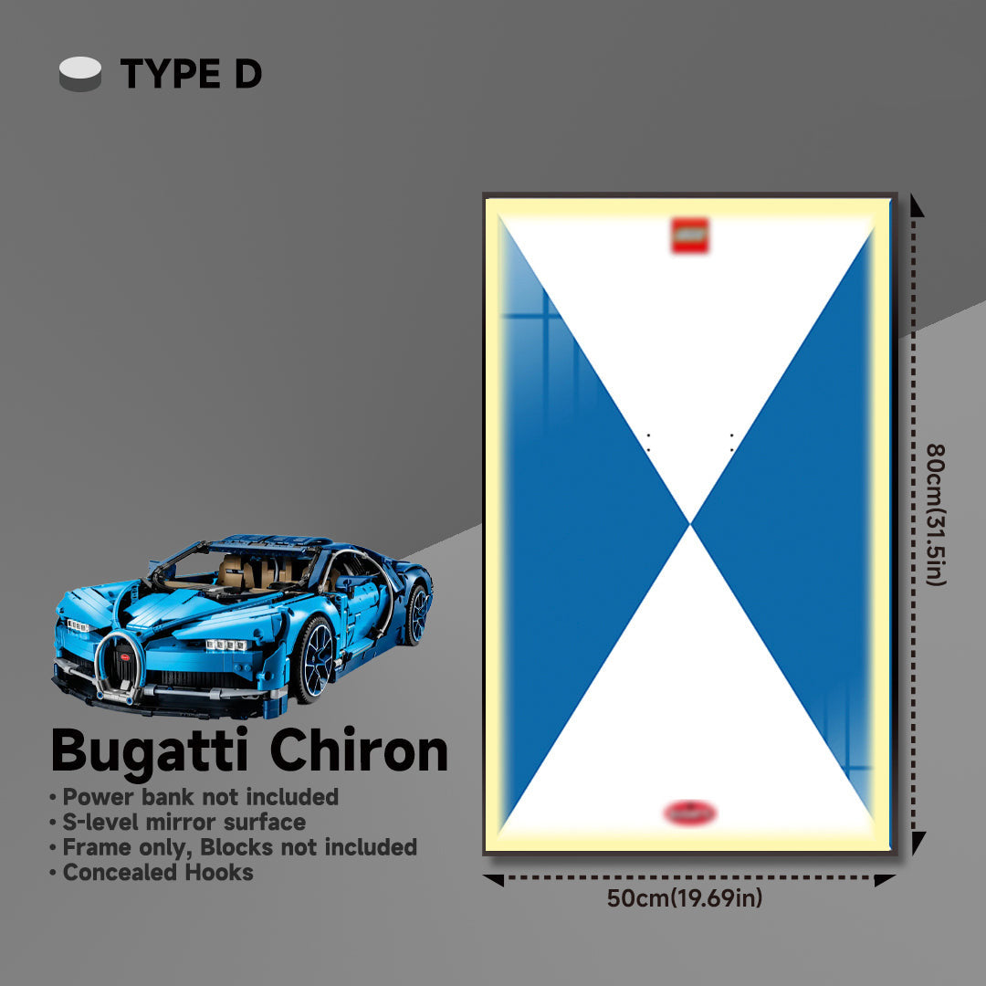 lego-Premium Wall Display Frame for LEGO® 42083 Bugatti Chiron-collectors-uk