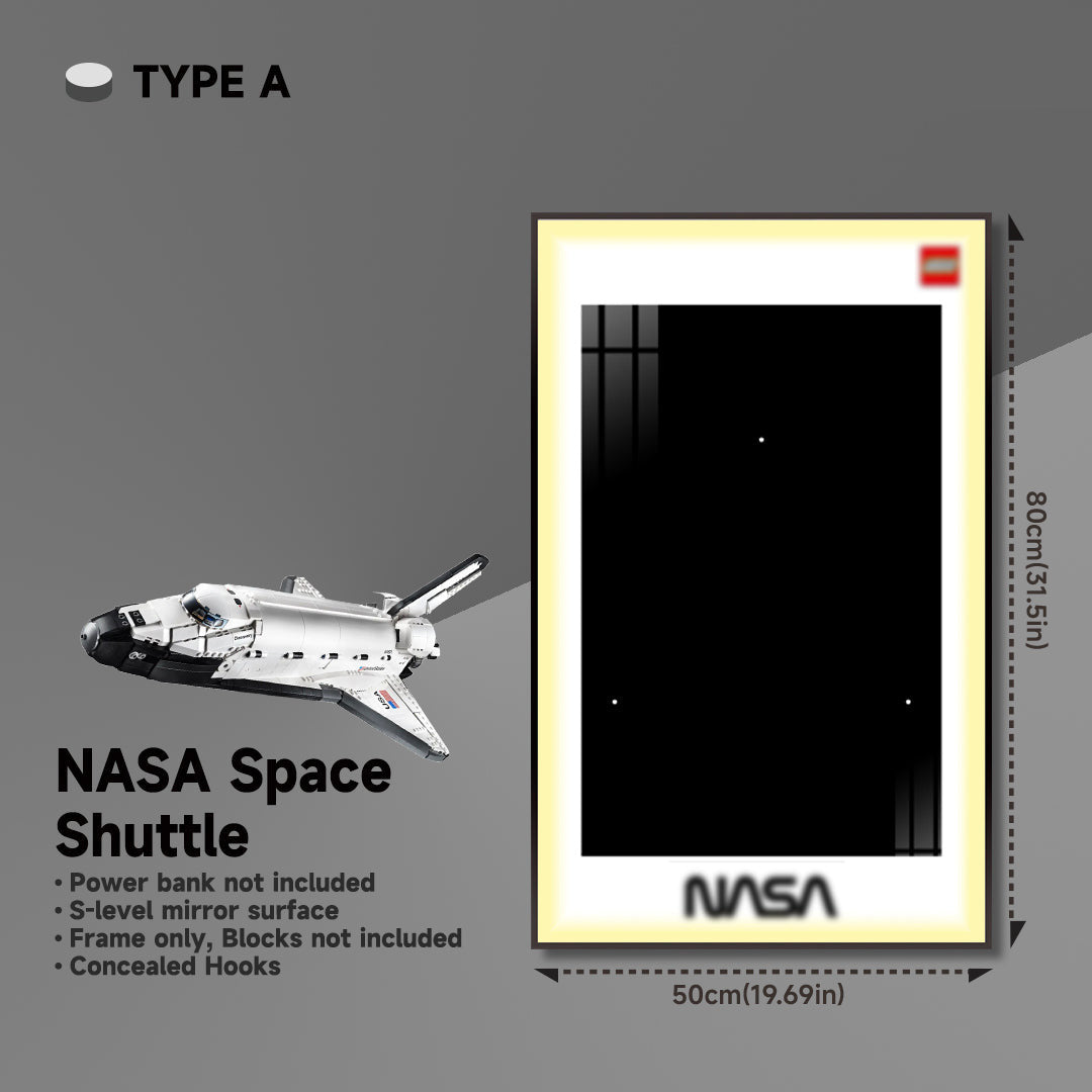 lego-Wall Display Frame for Lego NASA Space Shuttle Discovery 10283-collectors-uk